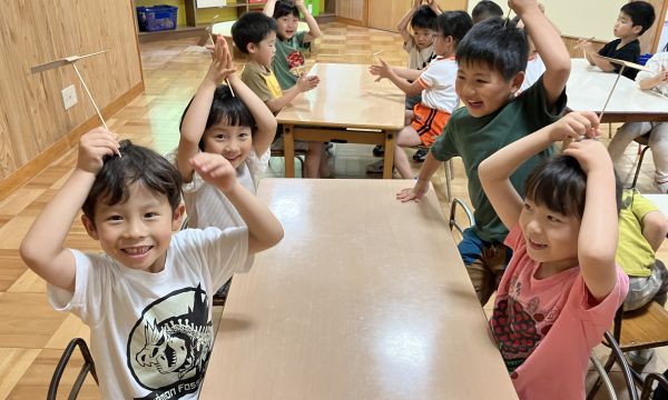 竹とんぼ体験　5歳児